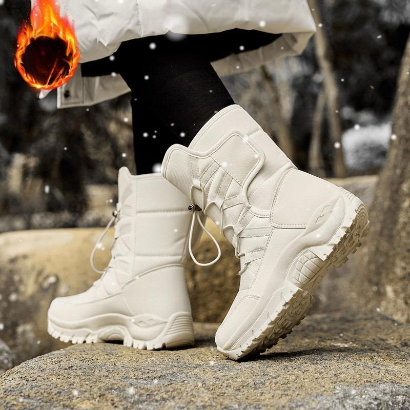 Outdoor Winter Women Snow Boot Plush Soft High-top Anti-slip Wear-resistant Boots Women Breathable Casual Sneakers Women Shoes