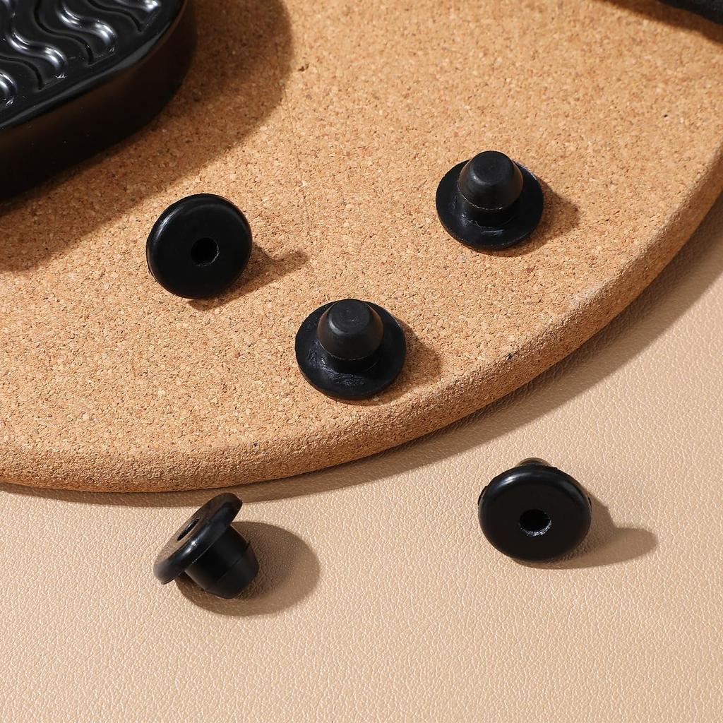 5Pcs Hydraulic Jack Oil Plugs Floor Jack Repair Plug Bottle Oil Filler Plug Flat-Head Floor Replacement Accessories Horizontal Bung Reservoir Rubber