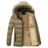 Winter Warm Thick Fleece Parkas Men Waterproof Hooded Fur Collar Parka Jacket Coat Men Autumn Fashion Casual Parkas Men