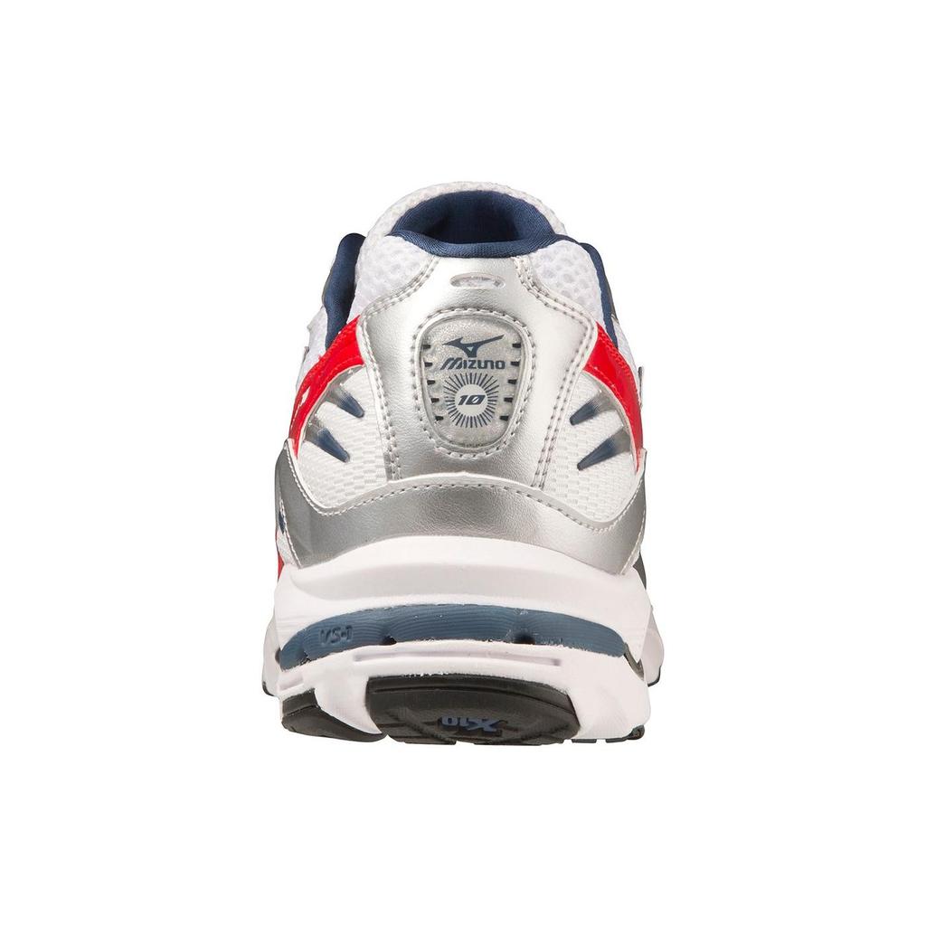 Mizuno Wave Rider 10 OG Pack - High Risk Red Unisex Sneakers White Insignia-Blue D1GA210408