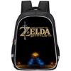Ruime rugzak met Zelda-thema voor kinderen, lichtgewicht en ergonomische schooltas