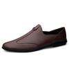 2024 Man Shoes Casual Fashion Leather Business Office Wedding Shoes Men Driving Penny Loafers Lightweight Boat Shoe High Quality