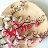Artificial Flower Cherry Red Artificial Plant Plum Blossom Silk Flower Small Winter Plum