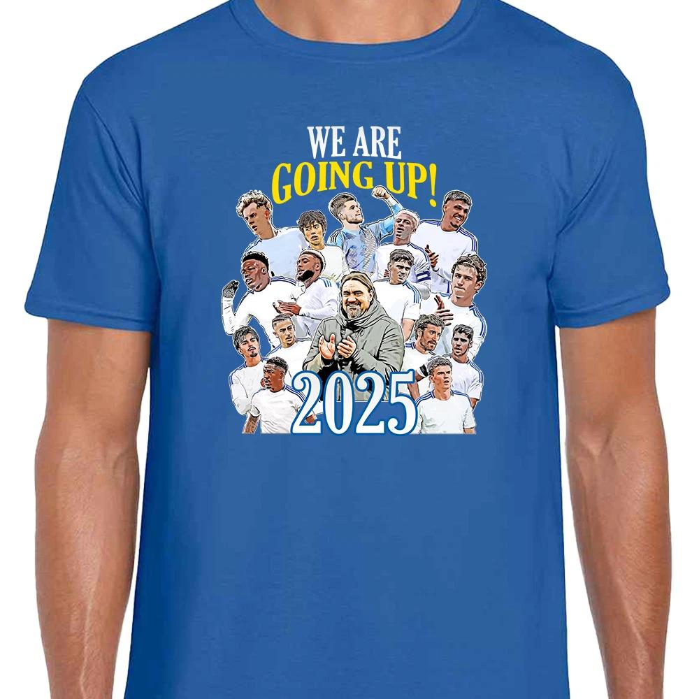 Leeds Utd Promoted 2025 Unisex T-Shirt Tee S-XXXL Leeds Top Whites Fans Gift 4XL