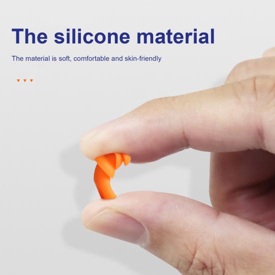 1 Pair Widely Used Noise Canceling Ear Plugs Three-layer Sound Insulation Waterproof Compact Silicone Earplugs Workshop
