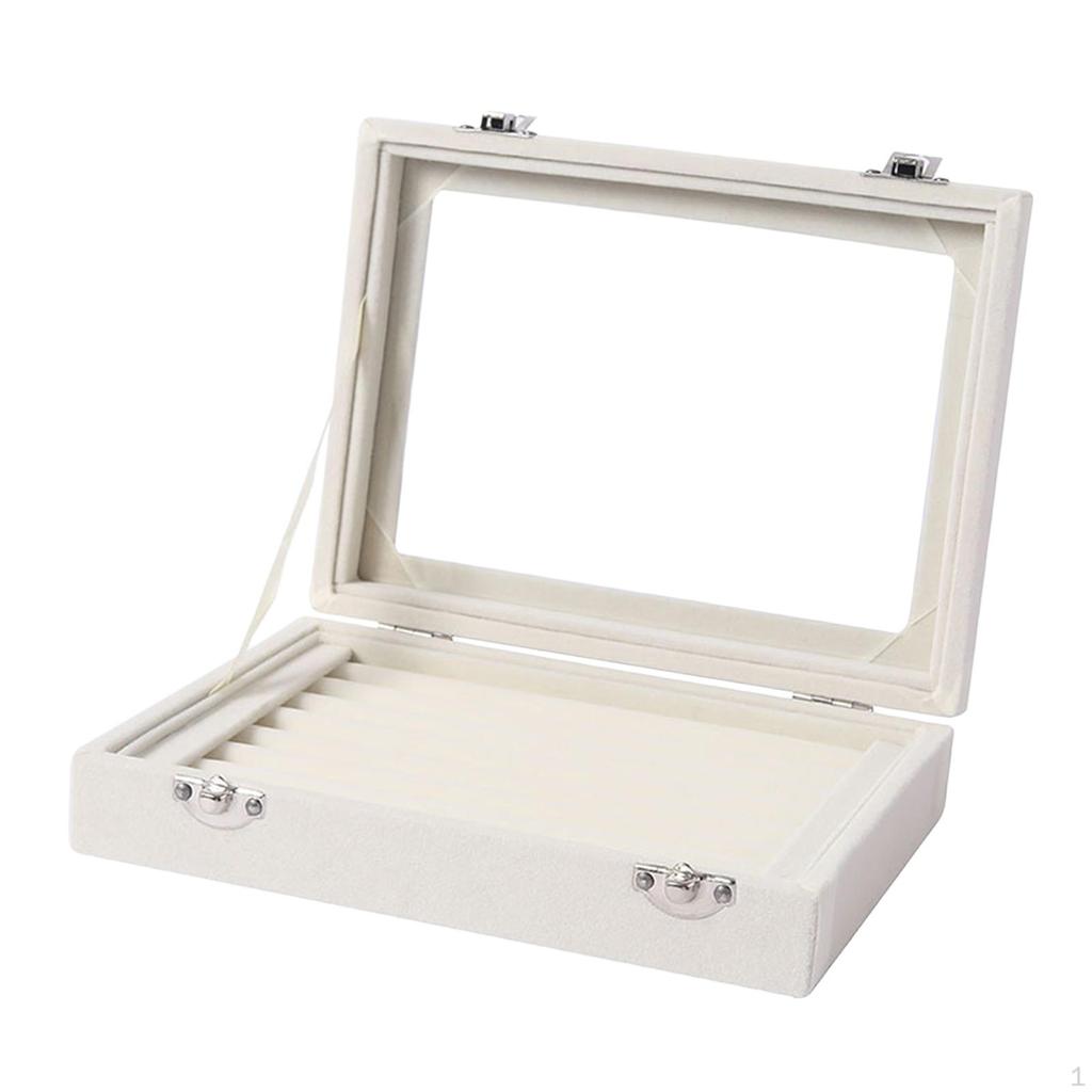 Ohrring Organizer Tablett Schmuckschatulle Aufbewahrung Samt für