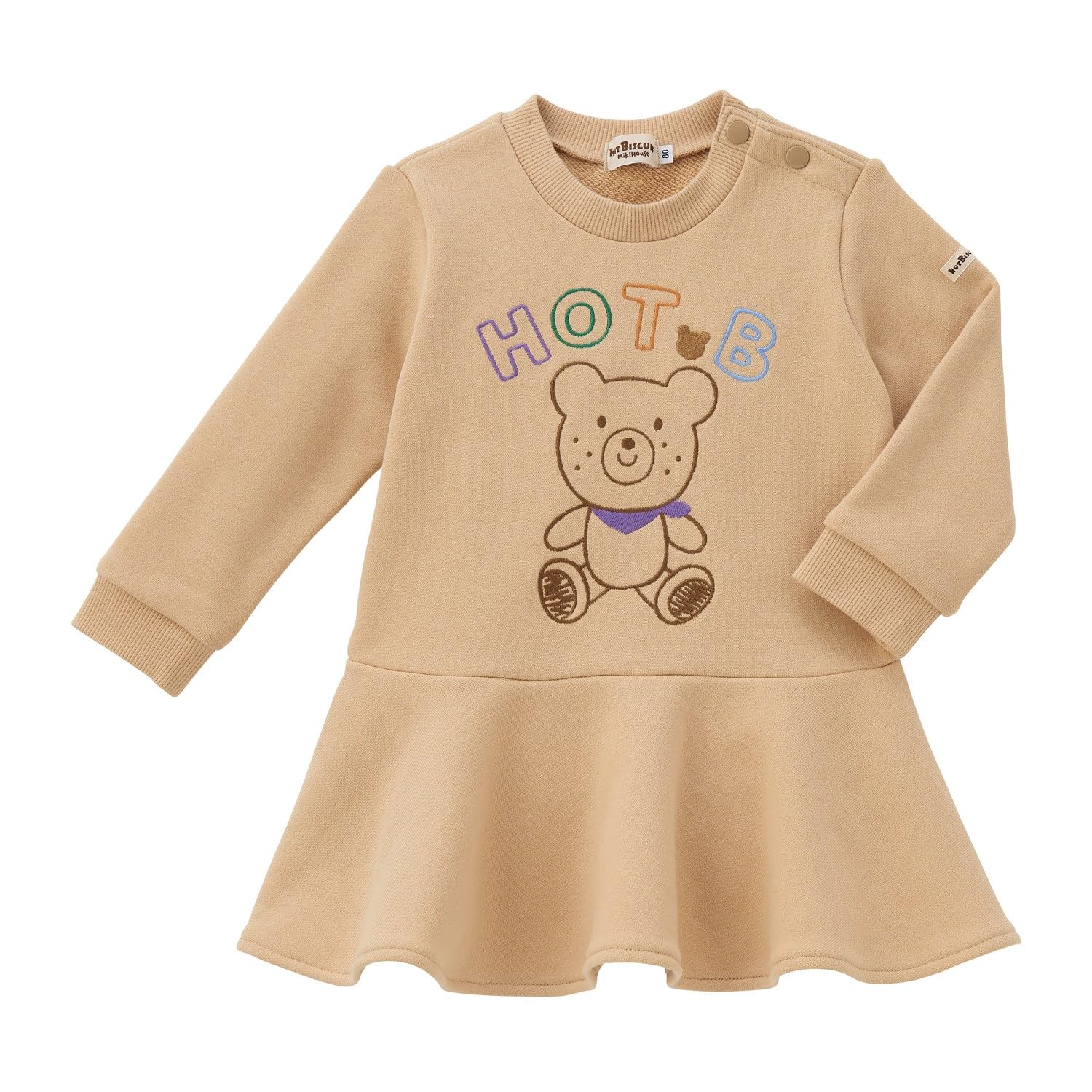 

HOT One Piece Boys Girls Baby Clothing бежевый 80 см [MIKIHOUSE BISCUITS] Детская 73-1901-681