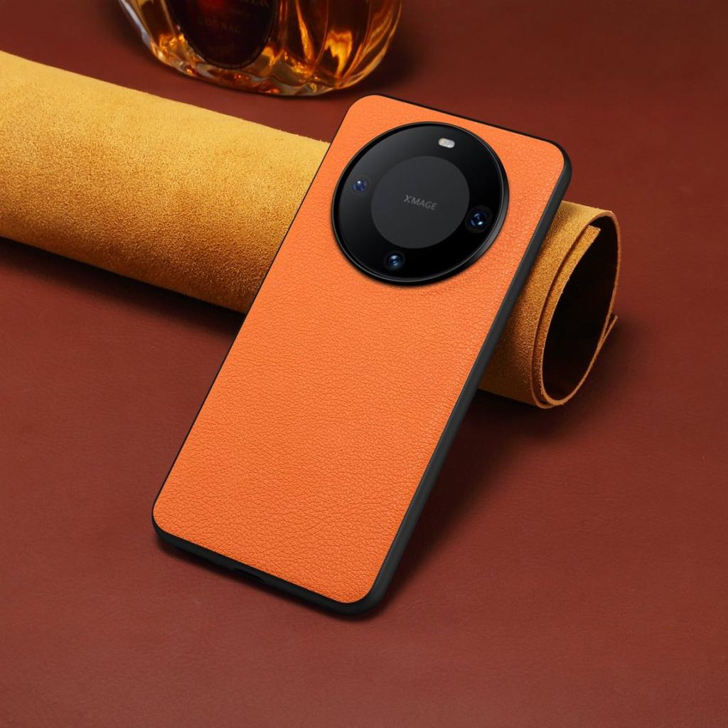 Denior Lychee Pattern PU Leather Phone Case Screen Protector Camera Protector for Mate 60/50/40/30/Honor Magic 7 Series