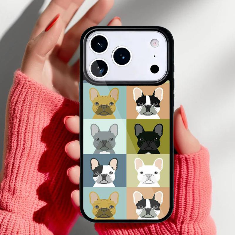 Cute French Bulldog yoga Phone Case for iPhone 17 16 15 14 13 Pro Max Back Cover for 12 11 Pro Coque