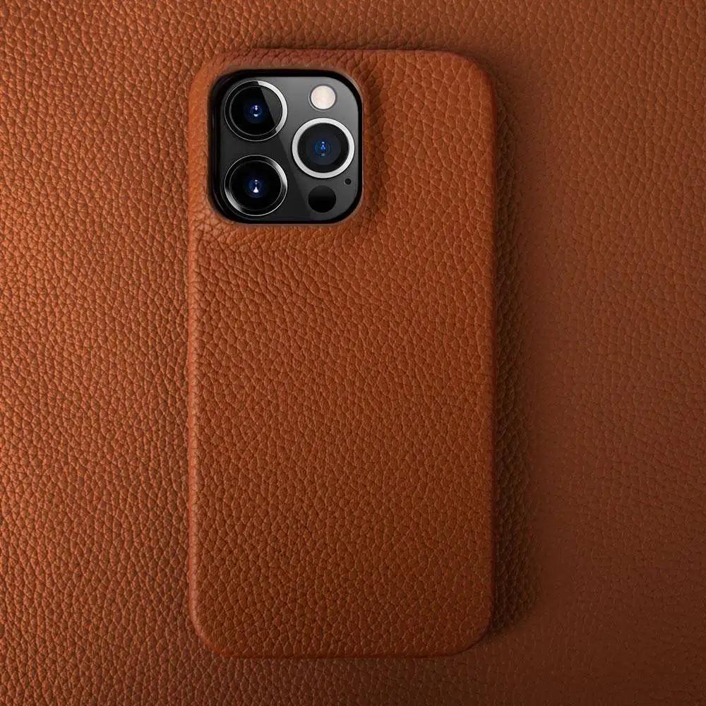 For Iphone 13 Pro Case Luxury Genuine Leather Cover Back Etui Coque Shockproof for Funda Iphone14 XR XSMax 15 7 8Plus 12 Carcasa