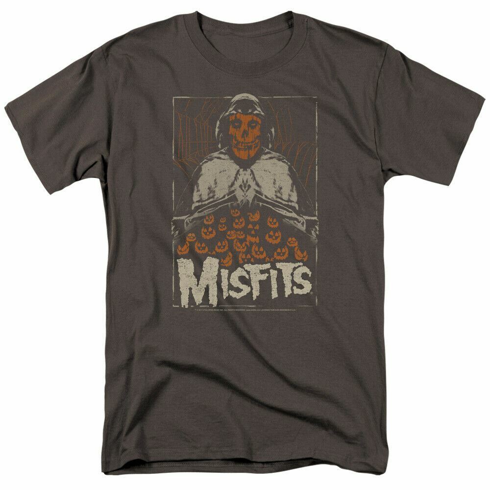 Misfits I Remember Halloween T Shirt Mens Licensed Rock Band Tee Charcoal XL
