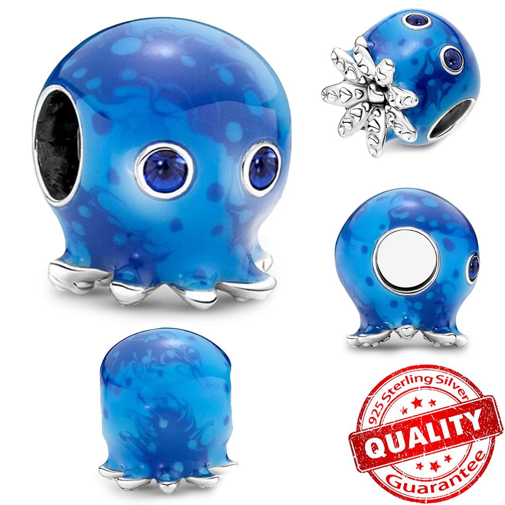 Copper Starfish Beads & Butterfly & Dragonfly Dangle Charm Fit Snake Bracelet Boutique Necklace Blue Pendant Gift