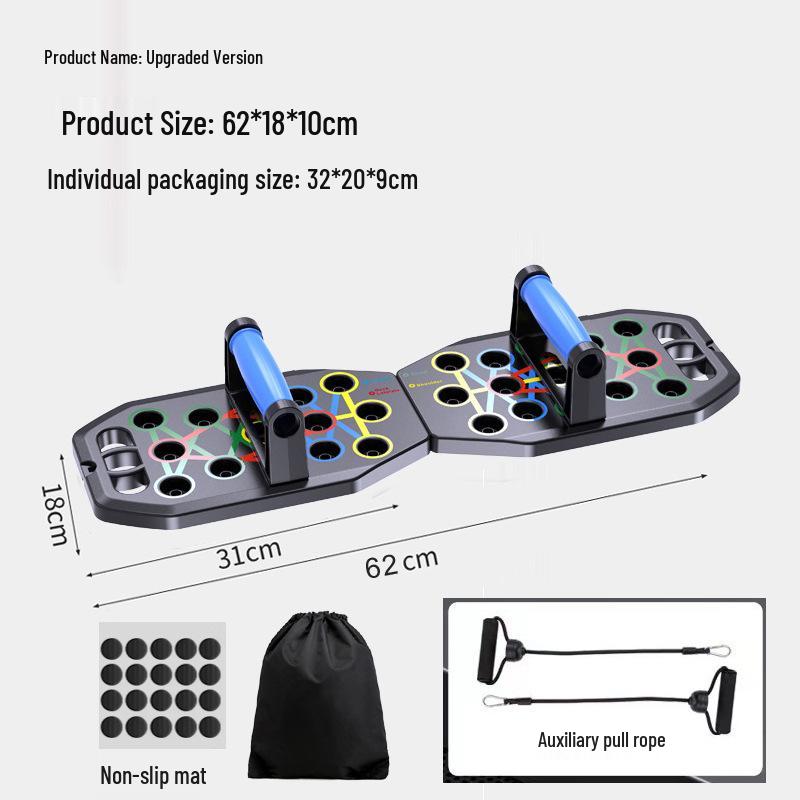 Multifunctional Chest & Muscle Training Board with Push-Up & Dips Stand