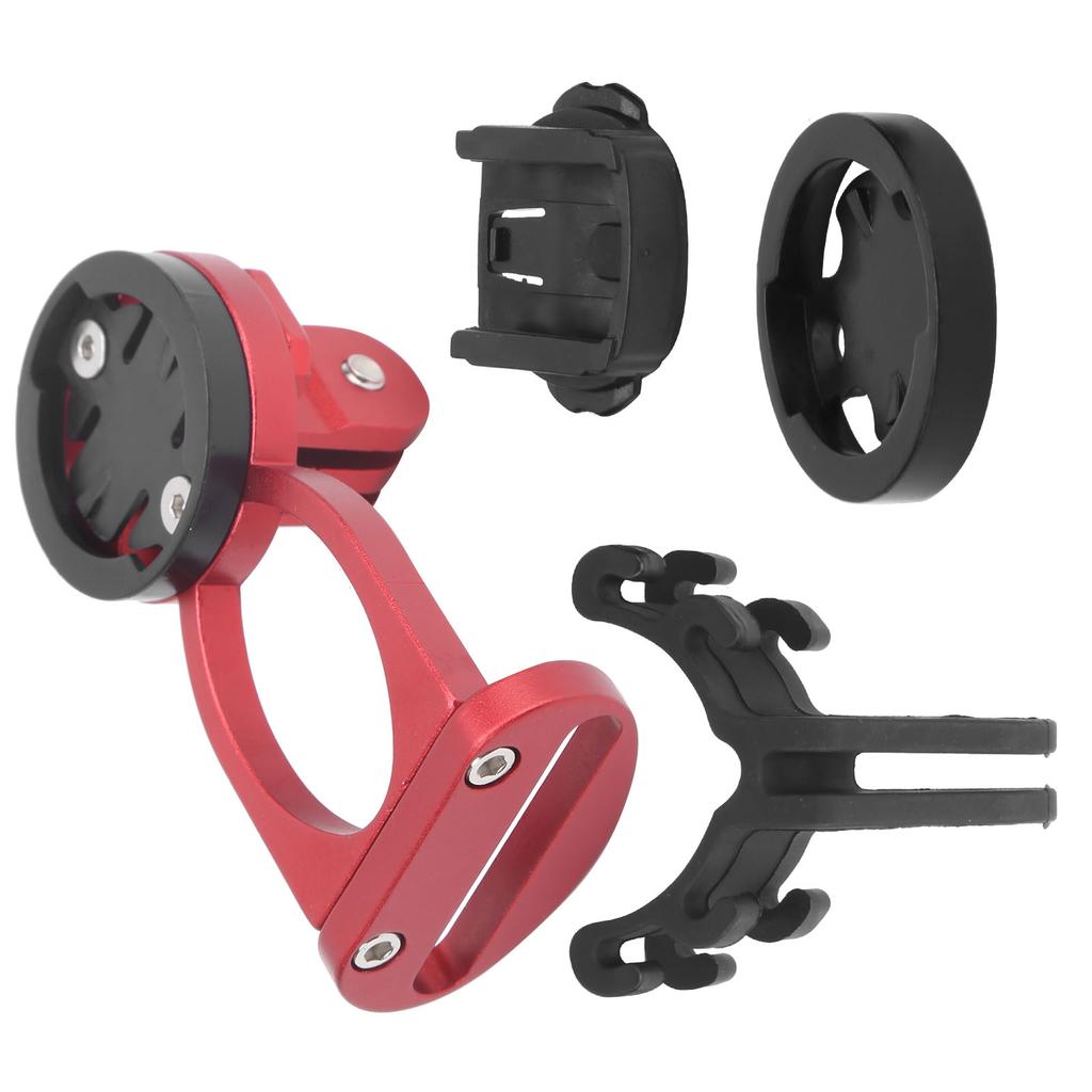 Bike Computer Stem Extension Bracket Aluminium Alloy with Flashlight Clip Bracket AdapterRed