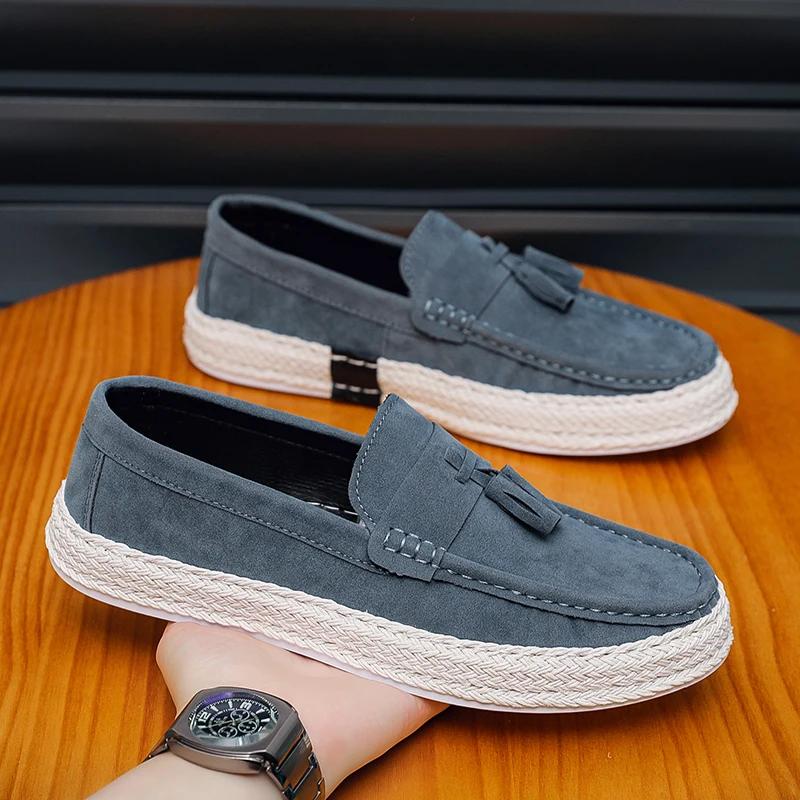 Lightweight Men Casual Shoes Lazy Shoes Male Breathable Slip-on Suede Mens Driving Shoes Comfortable Loafers Moccasins Zapatos