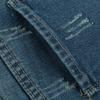 Modne Dziurawe Łączone Tkaniny Jeansowe Szorty Damskie Zagięte Nogawki Spodnie Trzy Czwarte Damskie Codzienne Trend Streetwear Mini Dżinsy