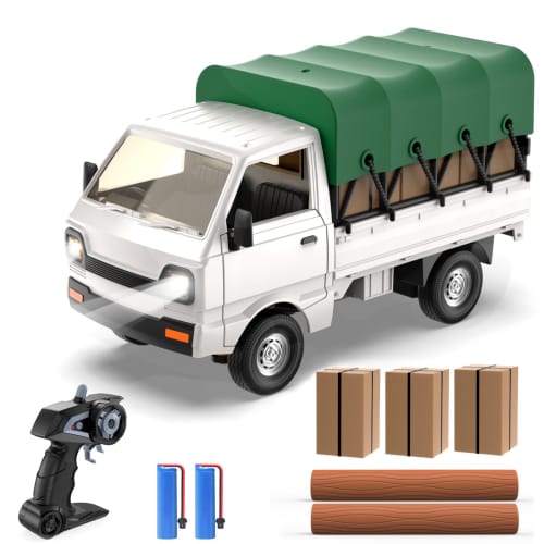 1/16 Scale RC Truck, Miniature RC Car, Model Car, Light Truck, DIY Toy, 60 Minutes of Operation Time, 2.4GHz, LED Lights, Sound Effects, Drift Functio