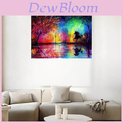 Canvas Horse Wall Art Animal Painting With Spray Technology For Home Decor