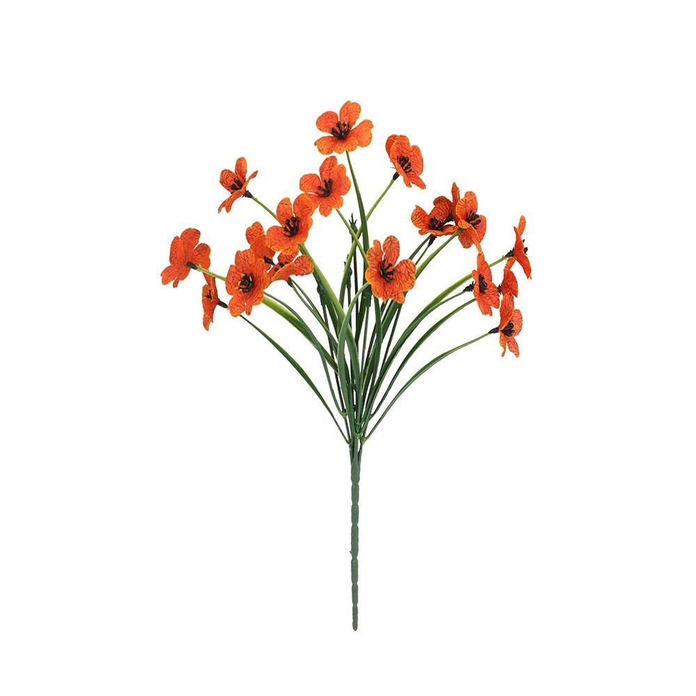 

5 Forks Fake Violet Plant Green Plant Aquatic Plant Christmas Decoration помаранчевий