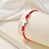 Red Braided Rope Cross Bracelet for Women Stainless Steel Pray Adjustable Bracelets Lucky Accessories Jewelry Gift