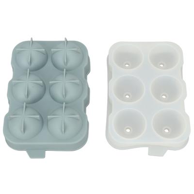 Silicone Ice Cubes Mold DIY Ice Mold With Six Holes for Storing Beverages Cocktails Wine Coffee