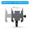 Aluminum Motorcycle Phone Holder 360 Degree Rotatable Phone Stand not Slip Designs Easy Installation for Secure Grip