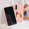 For Samsung Galaxy Note 10 Note10 Plus Case Flower Gold Letter A Z Shockproof Soft Silicone Phone Cover For Samsung Note 10+ Bag