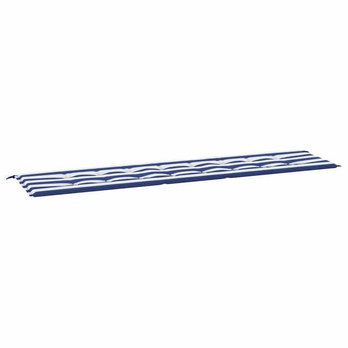VidaXL Garden Bench Cushion, Non-Slip Chair Pad, Terrace Patio Living Room Decoration, Blue Stripes 361201