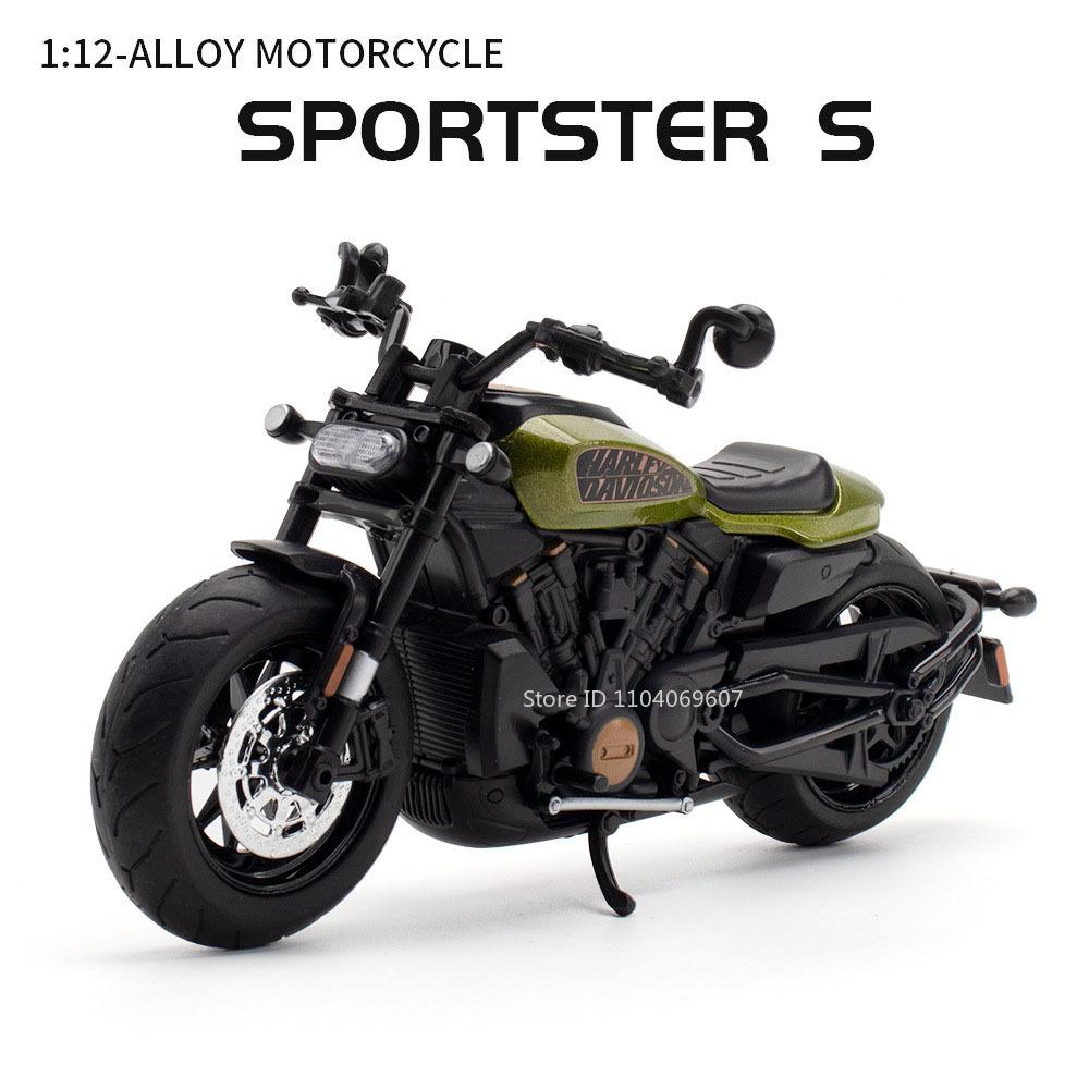 1:12 Sportsters R1 Alloy Motorbike Toy Diecast Model Car Front Wheel Steering Rear Wheel Suspension Motorcycle Boy Birthday Gift