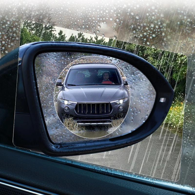 Rearview 4pcsset Rainproof Mirror Car Film Sticker Window Rain Proof Clear Protective Film Waterproof Rainproof Car Stickers