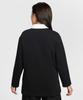 NIKE Sportswear Oversized Long Sleeve Polo W - Black:White / If0358-010