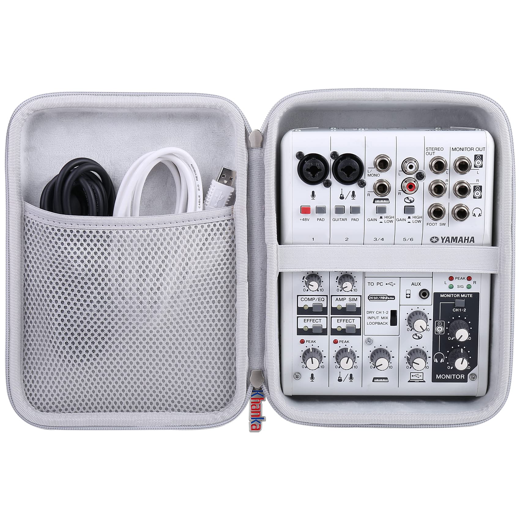 

Khanka Hard Case for Yamaha Webcasting Mixer Audio Interface 3 Channel (AG06MG06)