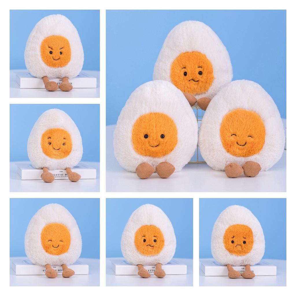 Cute Boiled Egg Plush Toy Egg Family Dolls For Fun And Comfort