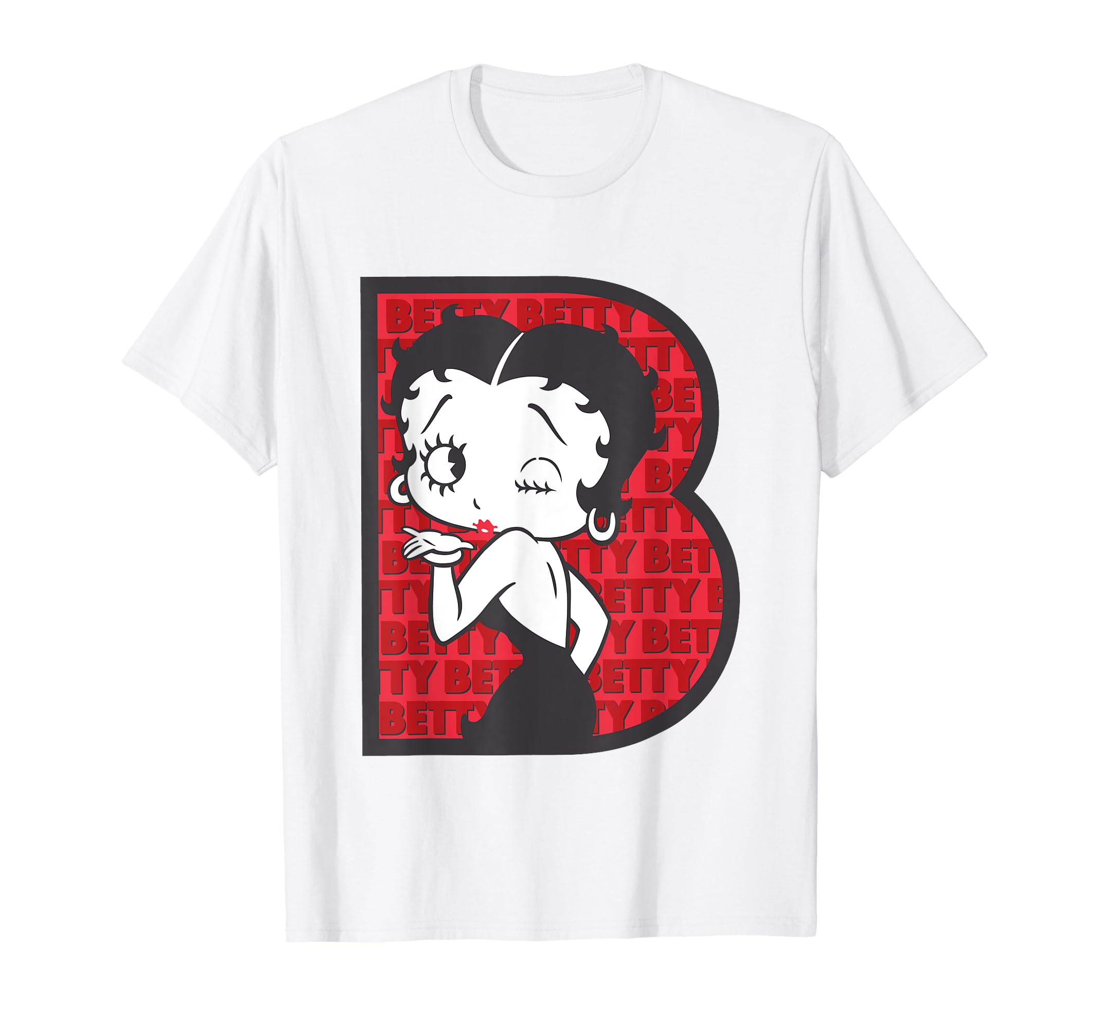 

Betty Boop B Winking Letter T-Shirt