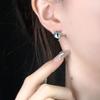 Cat Pupil Cold Wind Small Stud Earrings Niche Design Personalized French High-End Earrings Sweet And Cool Cat Eye Earrings Women