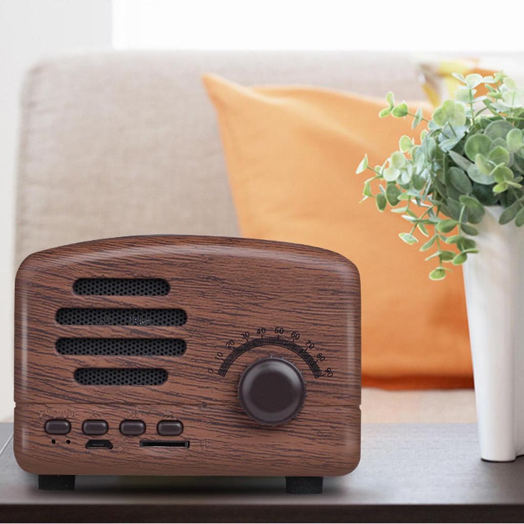 Vintage Bluetooth Speaker Multifunction Innovative Plug In Card Strong Bass Retro Wireless Speaker
