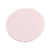 1/3pcs  Cup Mat Cotton Thread Woven Coaster Round Placemats Drink Hot Pads Mats Absorbent Scald-Proof Drink Coaster