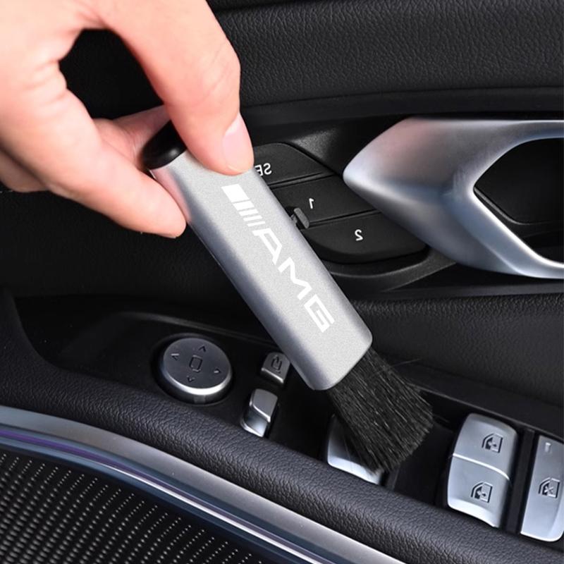 Car Cleaning Brush Telescopic Multi Functional Dust Removal Small Soft Brush Accessories Car Decal For Mercedes Benz AMG W214 W2 CN1