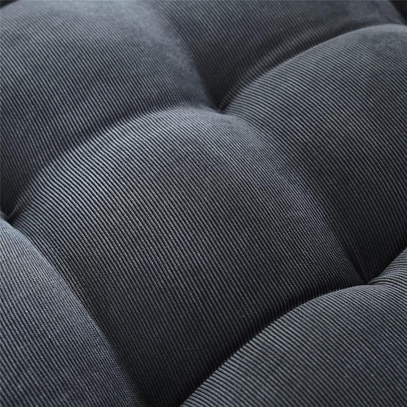 Grey Big Round Floor Seat Pillows Cushions Pouf Tufted Corduroy Tatami Pillow Reading Cushion Pad Casual Seating for Adults Kids
