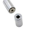 Universal 7-19mm Ratchet Socket with 3/8" Steel Extension Rod, 2-Piece Set