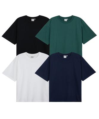 PRIMATE [2Pack] 20-Count Plain Oversized Short Sleeve T-Shirt 10 Colors (Type B)