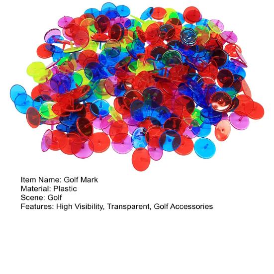 50/100/150Pcs Golf Ball Marker High Visibility Colorful Transparent Plastic 24MM Golf Ball Position Marker Golf Accessories Men Women Golfer Gift