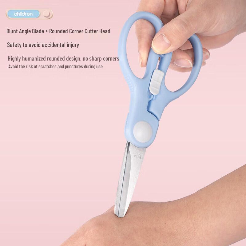 Portable Stainless Steel Baby Food Scissors & Tongs Set