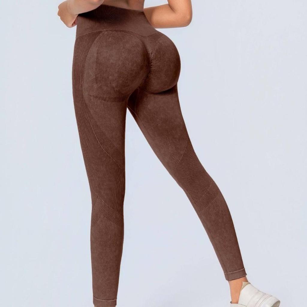 Women's Sand Wash Yoga Pants - Hip Lifting, Slim Fit for Pilates, Fitness & Running