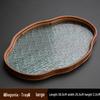 Japanese Style Begonia Glass Snack Tray
