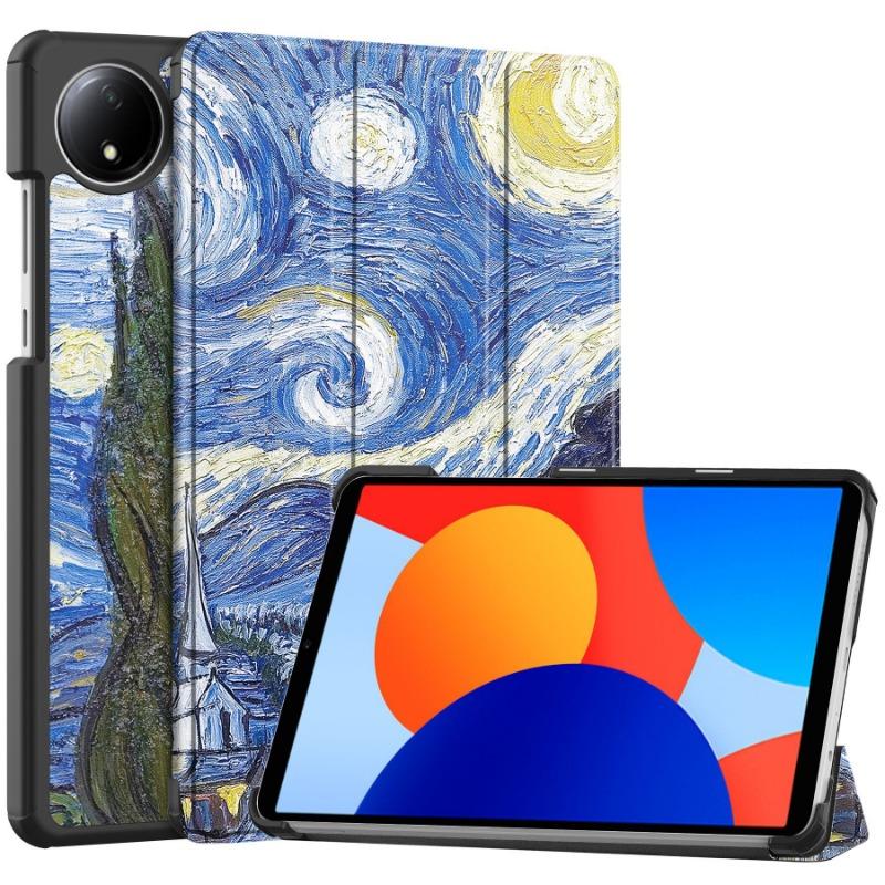 For Redmi Pad Se 4g Case 8.7" Cute Painted Fold Smart Leather Cover for Coque Xiaomi Redmi Pad SE 8.7 Inch 4G Case Kids Funda