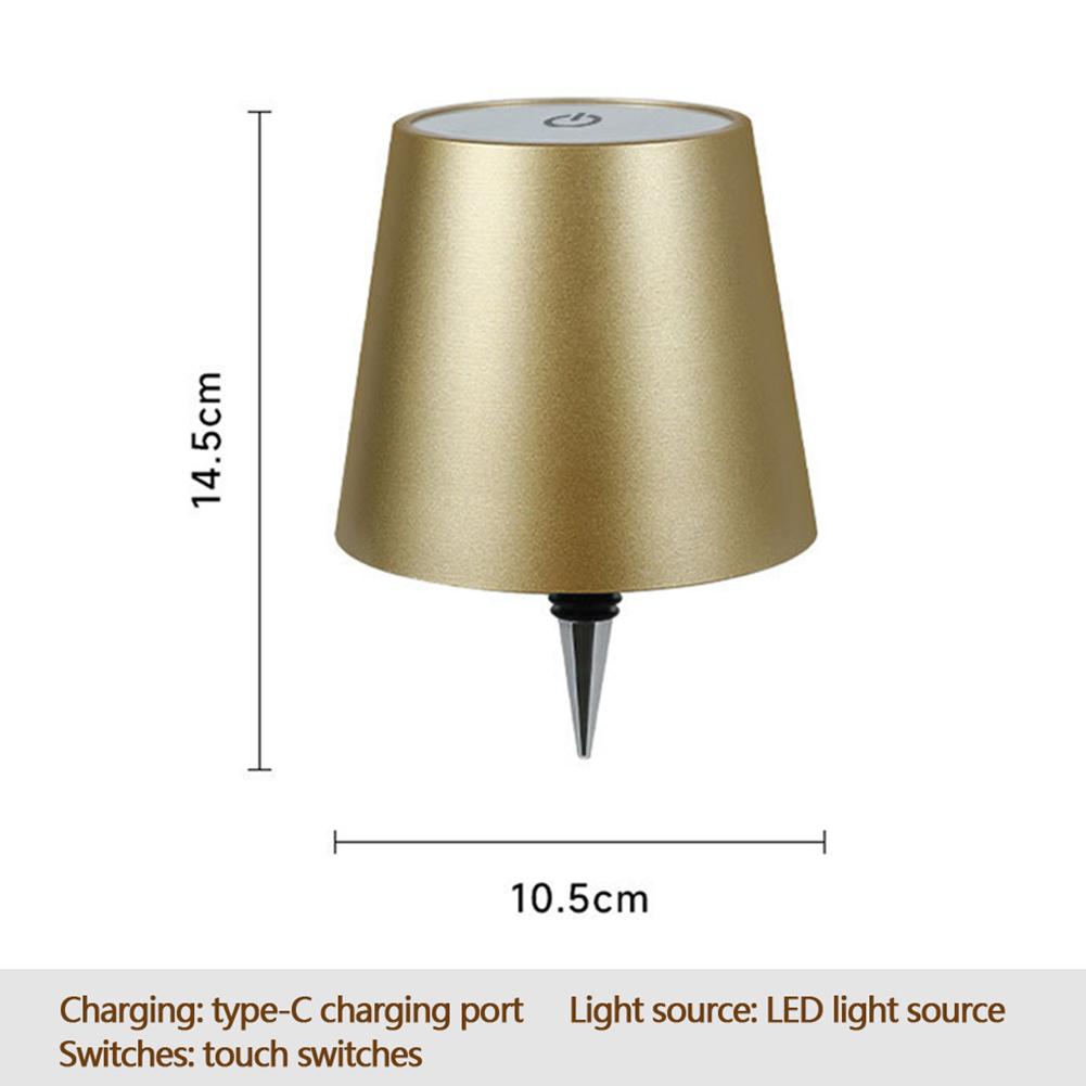 Wireless Bottle Lamp Touch Control LED Wine Bottle Base Rechargeable Vases Led Light Bar Dining Mushroom Lamp Home Room Decor