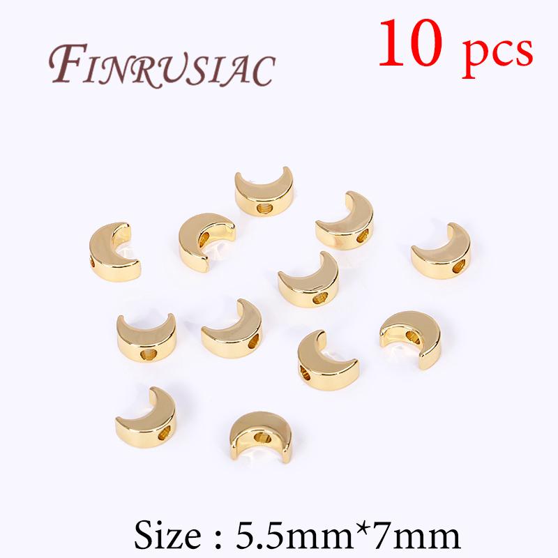 Spacer Beads 18K Real Gold Plated Separator For Beads DIY Bracelets Accessories Bead For Needlework Necklaces Jewelry Findings