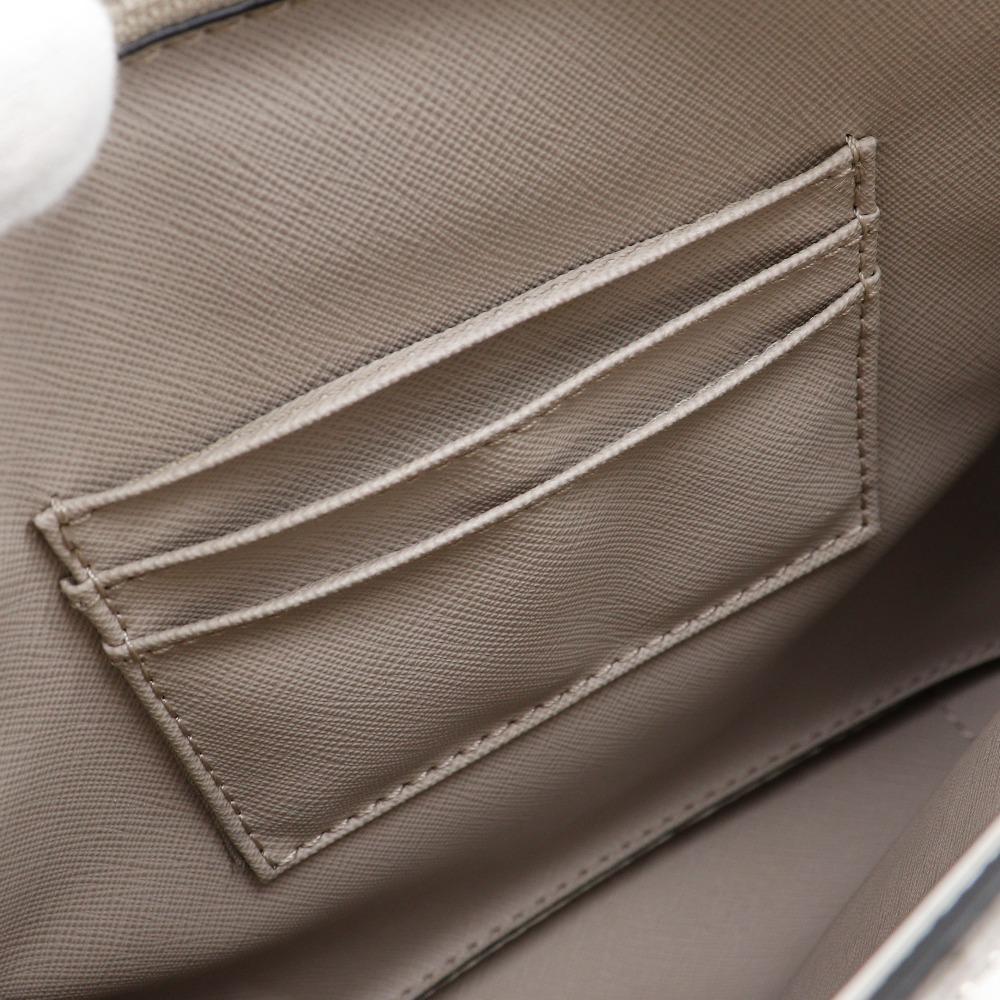 Michael Kors Mercer Handbag By Color 2WAYShoulder Gray / White Leather Women Used