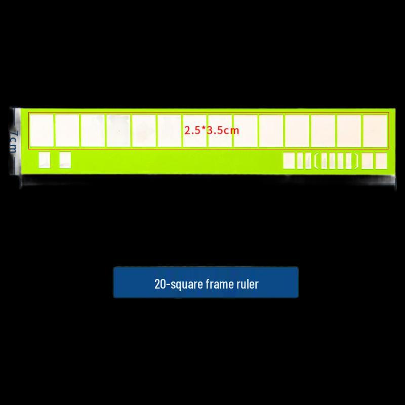 Topographic Mapping Grid Template Ruler